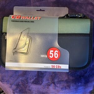56 Disc CD DVD Zipper Case Wallet Green Black